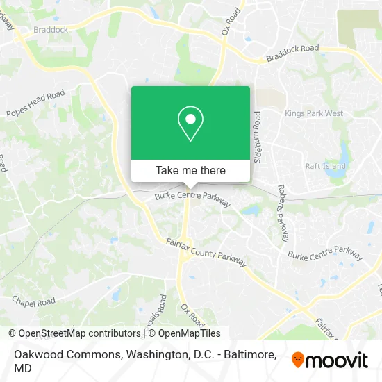 Oakwood Commons map