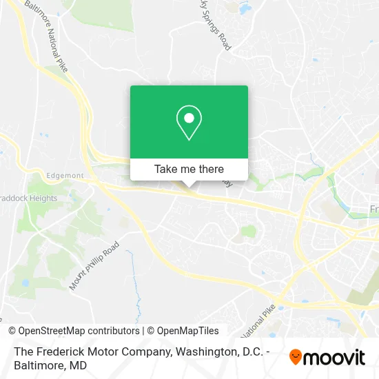 The Frederick Motor Company map
