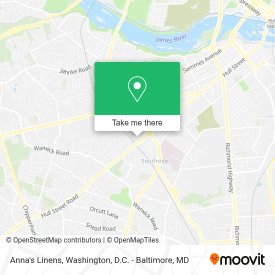 Anna's Linens map