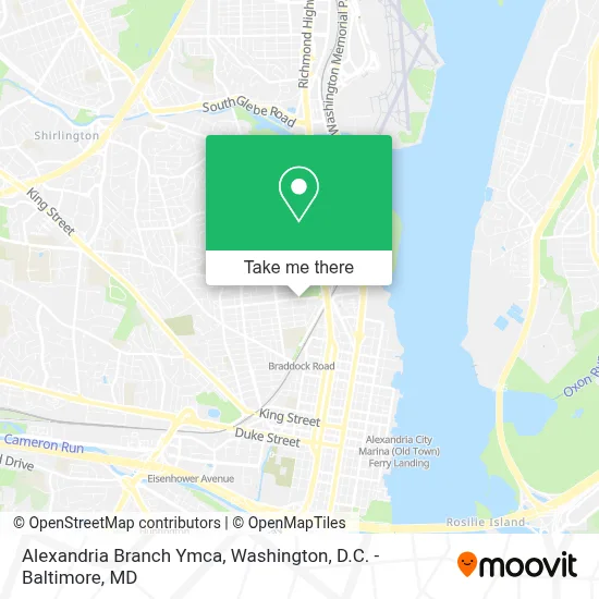 Alexandria Branch Ymca map