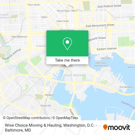 Wise Choice Moving & Hauling map