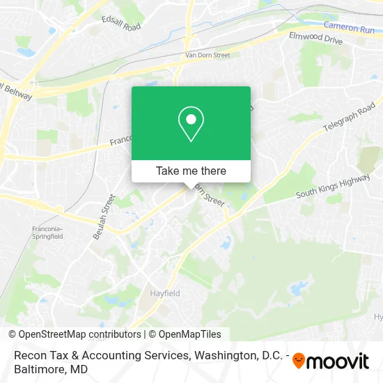 Recon Tax & Accounting Services map