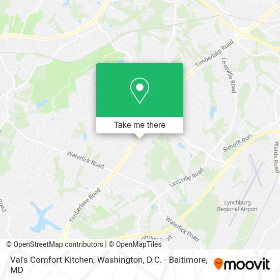 Val's Comfort Kitchen map