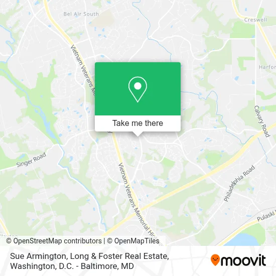 Sue Armington, Long & Foster Real Estate map