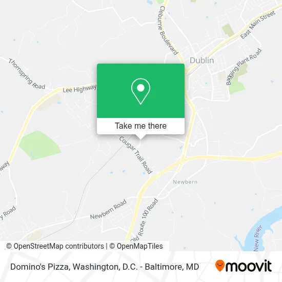 Domino's Pizza map