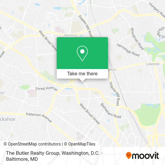 The Butler Realty Group map