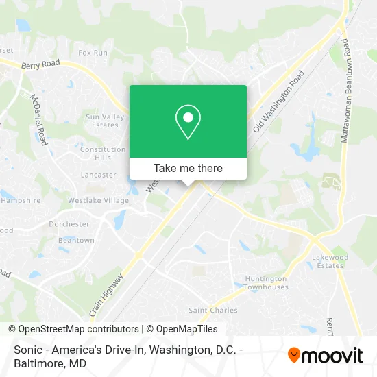 Sonic - America's Drive-In map