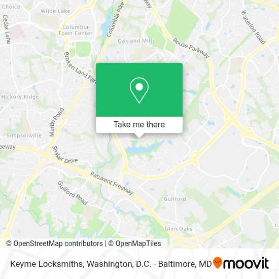 Keyme Locksmiths map