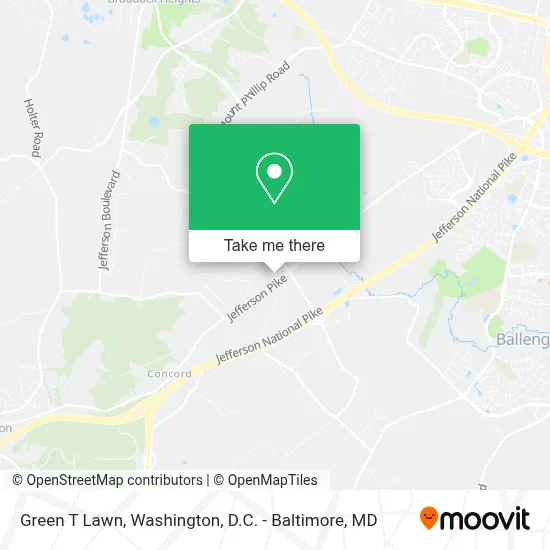 Green T Lawn map