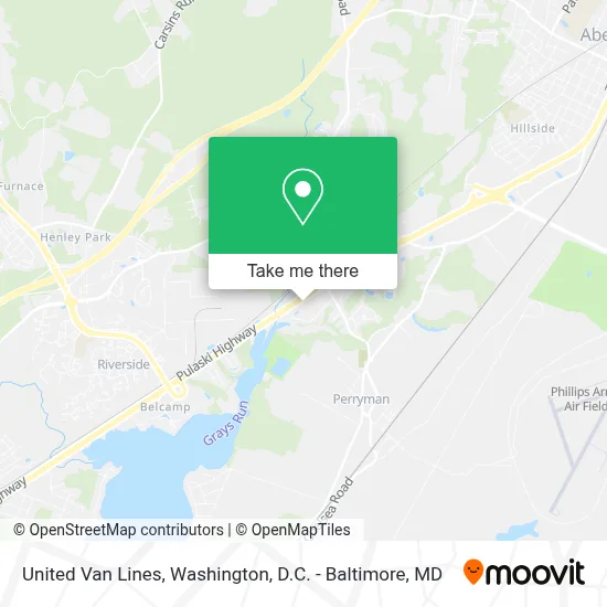 United Van Lines map