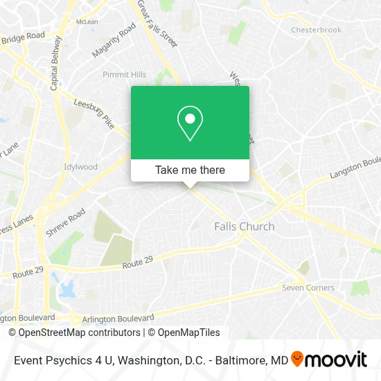 Event Psychics 4 U map