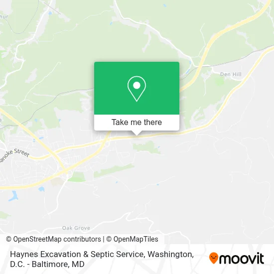 Haynes Excavation & Septic Service map