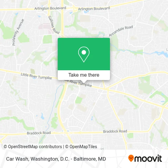 Car Wash map