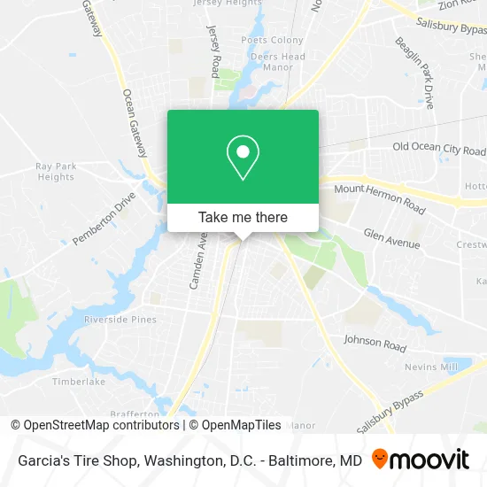 Garcia's Tire Shop map