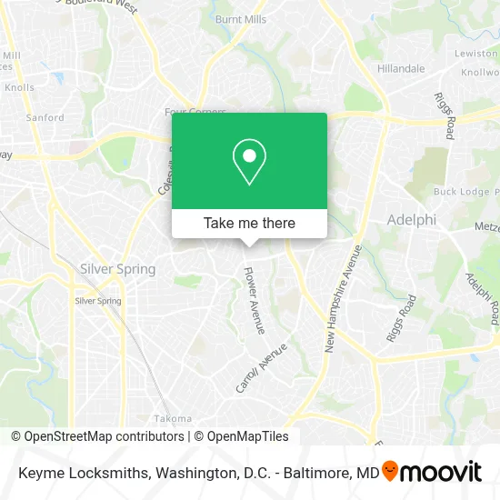 Keyme Locksmiths map
