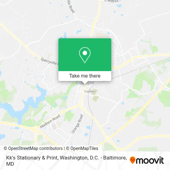 Kk's Stationary & Print map