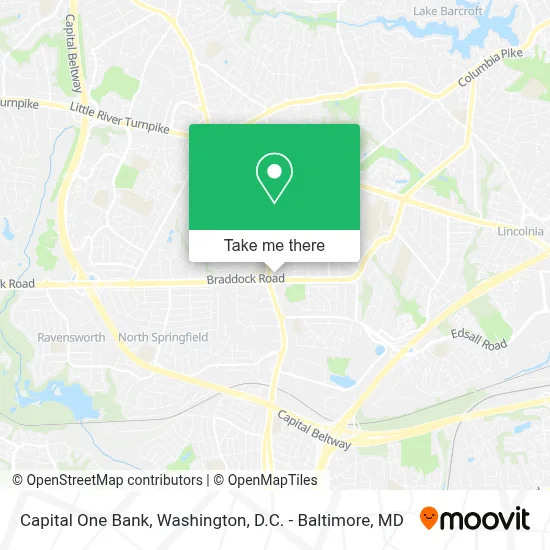 Capital One Bank map