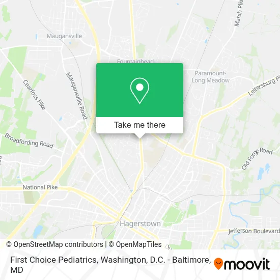 First Choice Pediatrics map