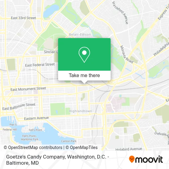 Goetze's Candy Company map