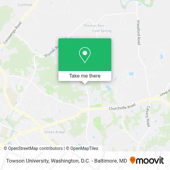 Towson University map