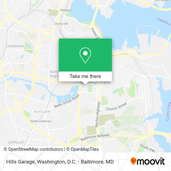 Hills Garage map