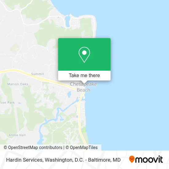 Hardin Services map