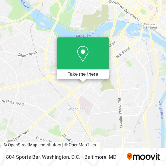 804 Sports Bar map
