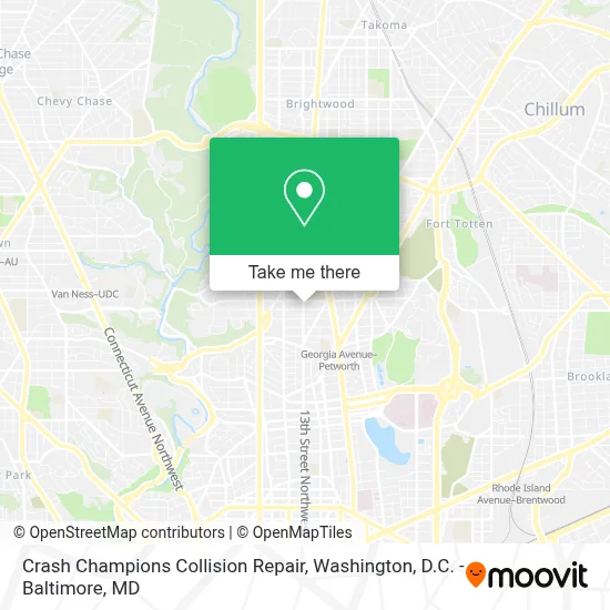 Crash Champions Collision Repair map