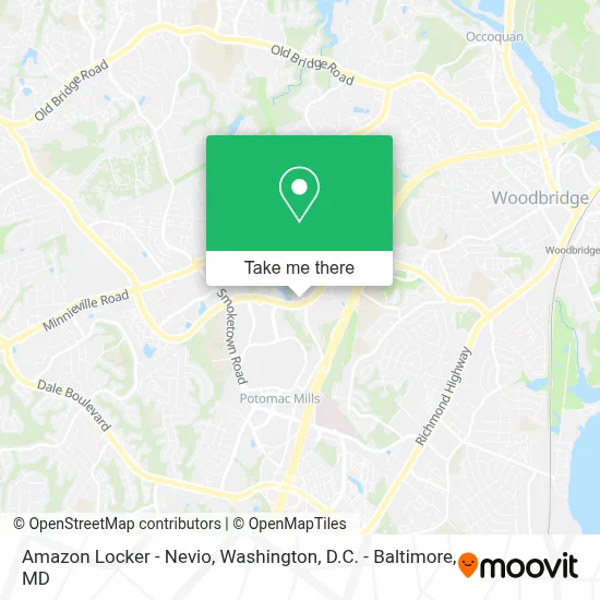 Amazon Locker - Nevio map