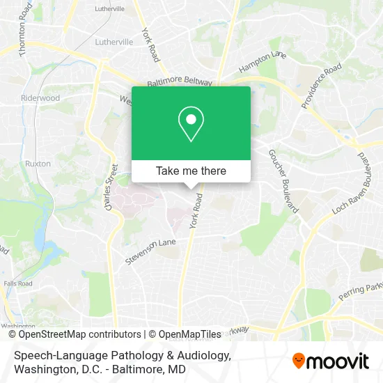 Speech-Language Pathology & Audiology map