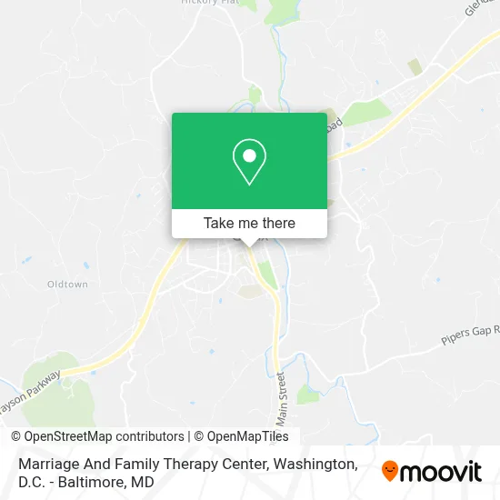 Marriage And Family Therapy Center map