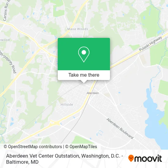 Aberdeen Vet Center Outstation map