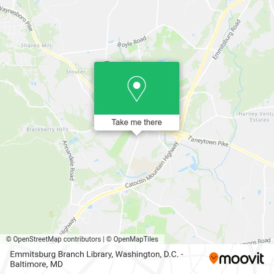 Emmitsburg Branch Library map