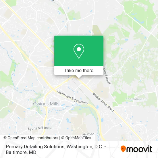 Primary Detailing Solutions map