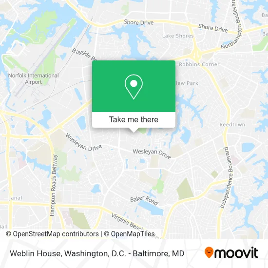 Weblin House map