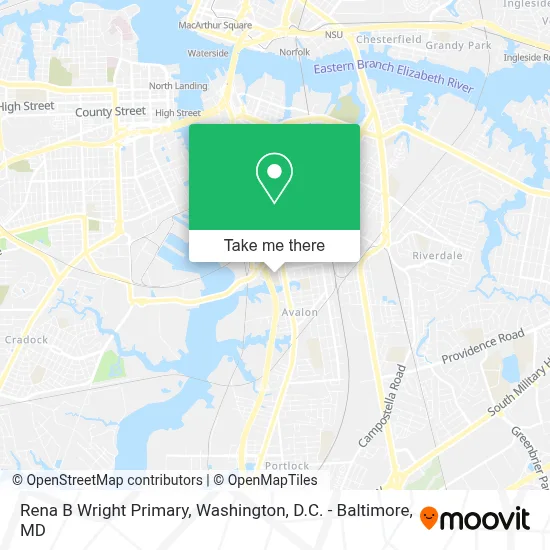 Rena B Wright Primary map
