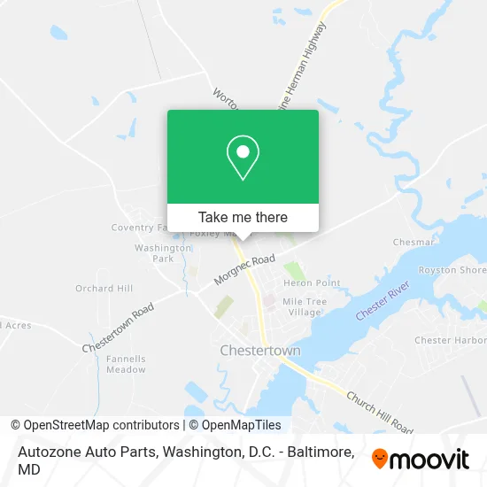 Autozone Auto Parts map