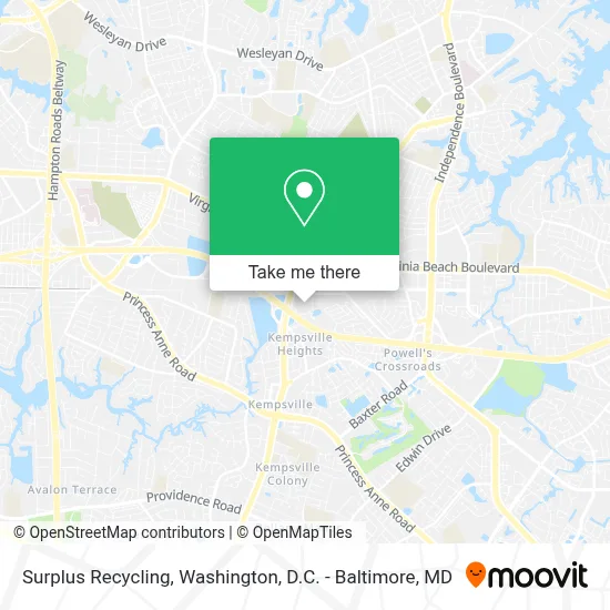 Surplus Recycling map
