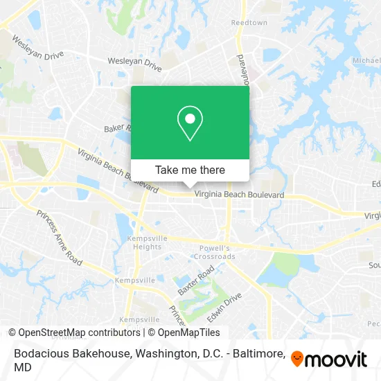 Bodacious Bakehouse map