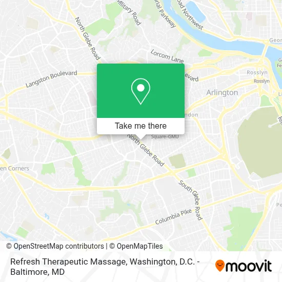 Refresh Therapeutic Massage map