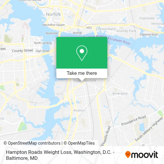 Hampton Roads Weight Loss map