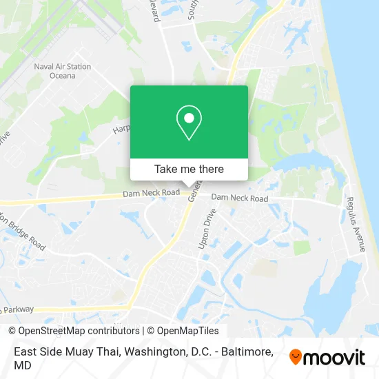East Side Muay Thai map