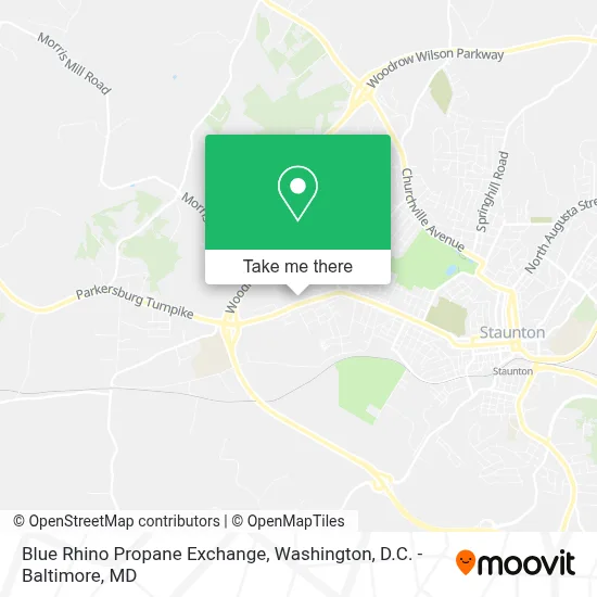 Blue Rhino Propane Exchange map