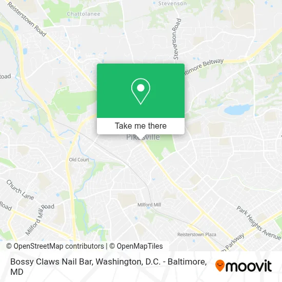Bossy Claws Nail Bar map