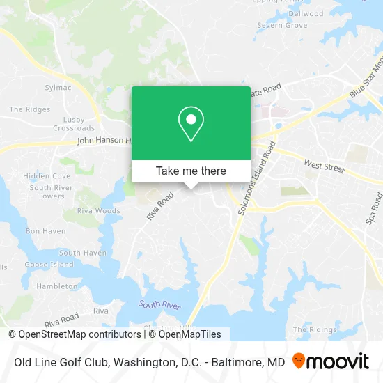 Old Line Golf Club map
