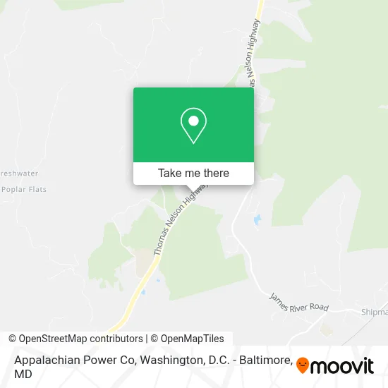 Appalachian Power Co map