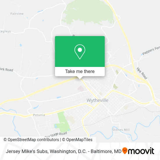 Jersey Mike's Subs map
