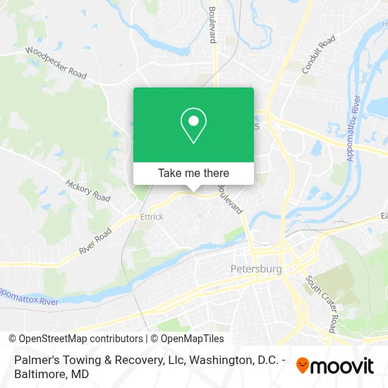 Palmer's Towing & Recovery, Llc map