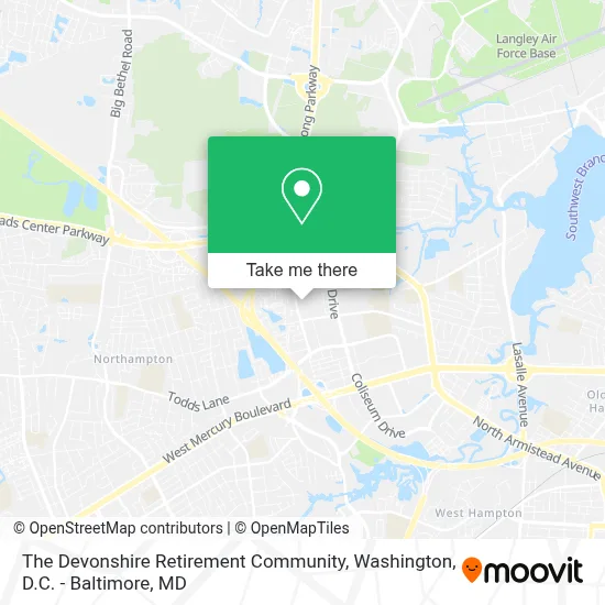 The Devonshire Retirement Community map