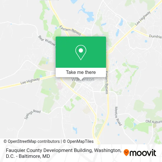 Fauquier County Development Building map